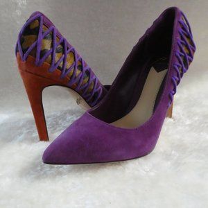 NWB Multicolour Brian Atwood Suede Pumps